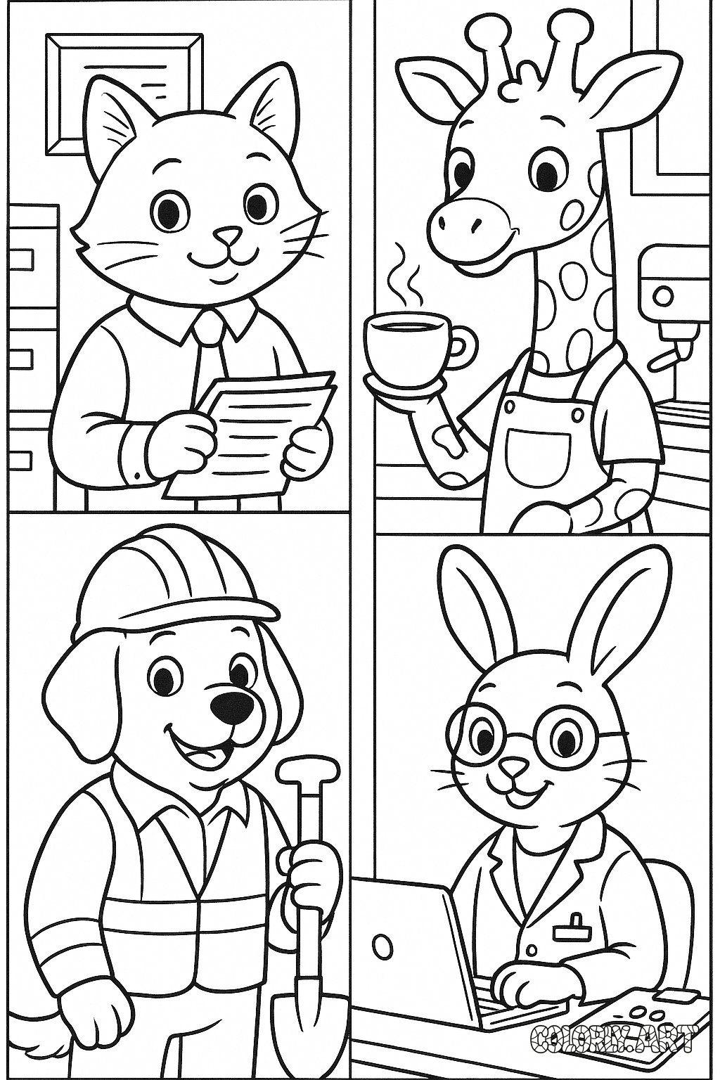 Animal Workers Coloring Page (2).png